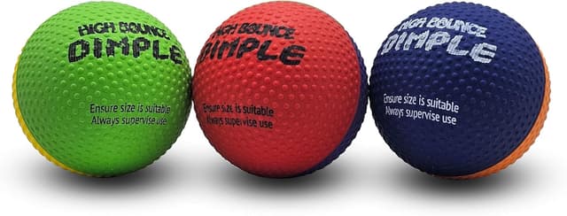 Detalle de SPORTSPET High Bounce Natural Rubber Dog Balls (High Bounce Dimple 6 Pack, 61mm)