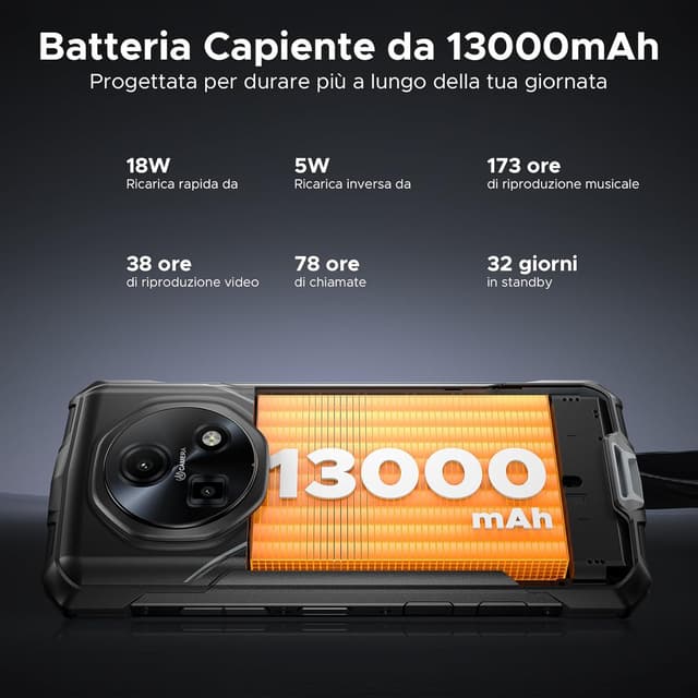 Thumbnail 4 de DOOGEE Fire 5 Ultra 13000mAh Smartphone rugged