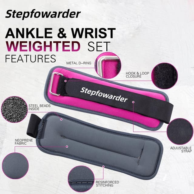 Thumbnail 3 de Stepfowarder Ankle Wrist Weights 0.3–1kg Pair