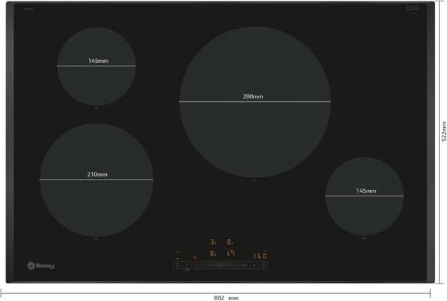 Thumbnail 1 de Balay 3EB985LH Placa de inducción 80 cm, 4 zonas