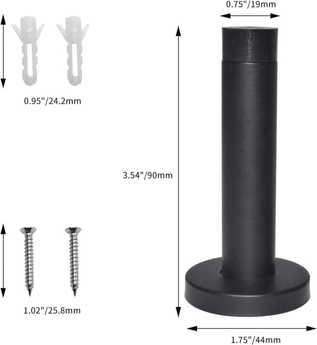 Detalle de DOKU 3.5 Inch door stop, 3 pack