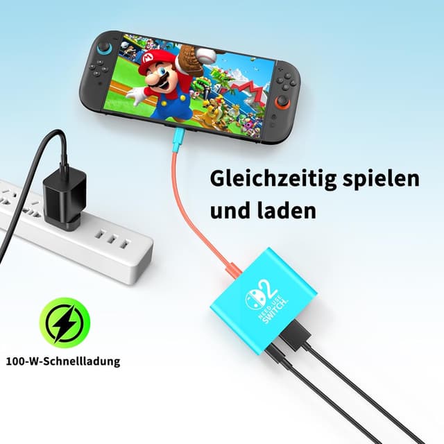 Detalle de Reddening Switch 2 Docking Station als Ersatz für das offizielle Dock – 4K/60Hz, HDMI 2.0, PD 100W