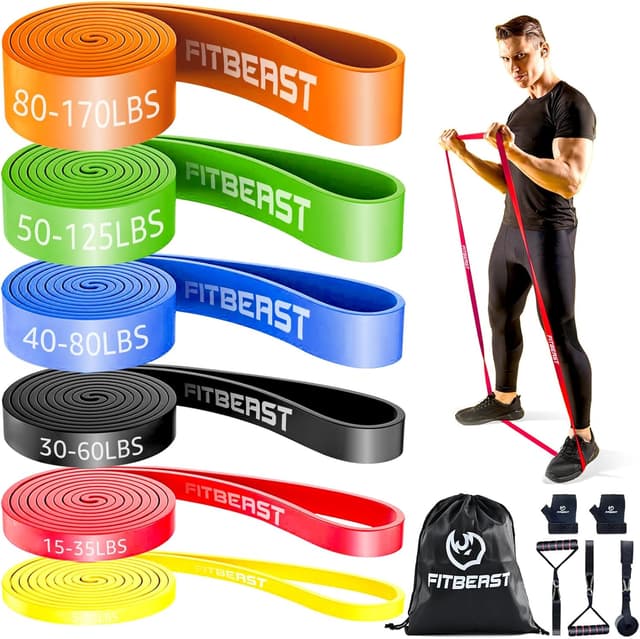 Detalle de FitBeast Resistance Bands Set for Home Strength Training 🏋