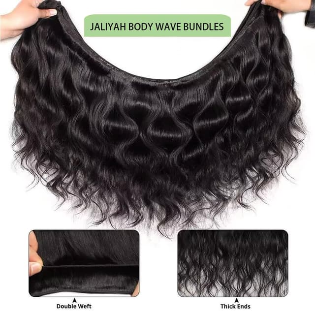 Thumbnail 4 de Human Hair Bundles 18 20 22 Body Wave