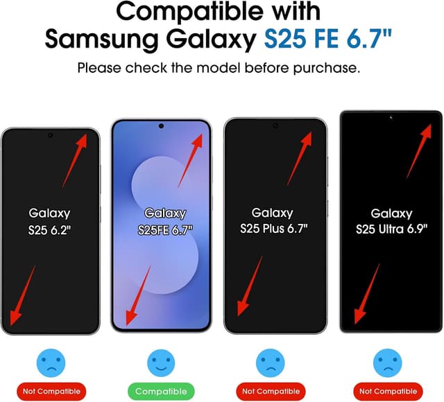 Detalle 2 de amFilm OneTouch Screen Protector 2-pack for Galaxy S25 FE