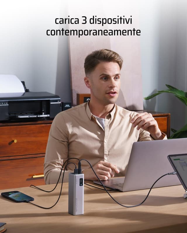 Thumbnail 2 de CUKTECH 65W Power Bank 20000mAh batteria portatile