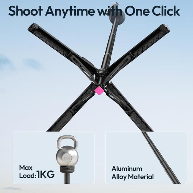 Detalle de ULANZI MT85 magnetic tripod 59 inch