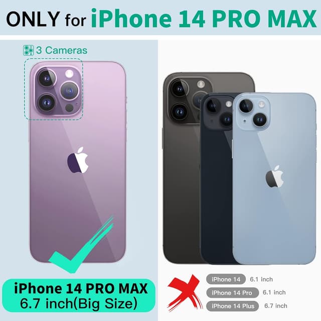 Detalle 2 de Beeasy iPhone 14 Pro Max Waterproof Heavy Duty Case with 360° Protection and Built-in Screen Protector (Camo)
