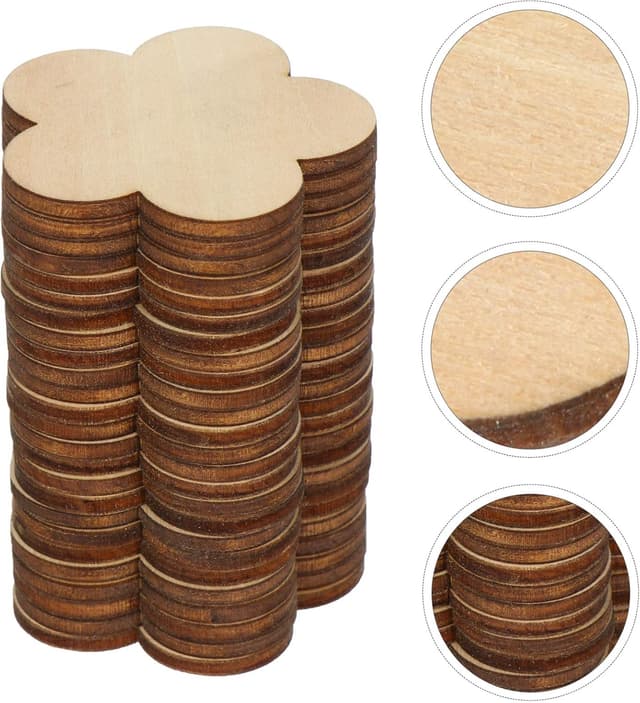 Thumbnail 4 de Holzscheiben 50mm 50er Pack 🪵