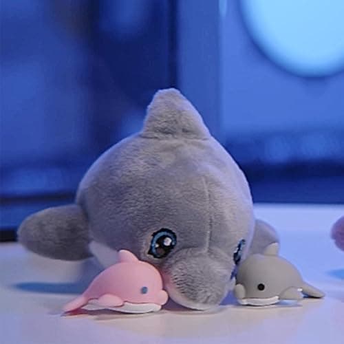 Detalle 2 de sbabam Funny Box Mammy Surprise Delfín — peluche delfín con 2 mini cachorros