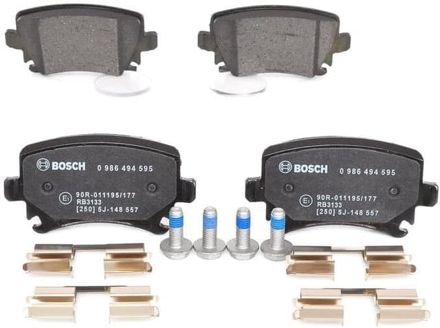 Detalle de Jeu de plaquettes de frein Bosch pour freins à disque (référence OE 1K0698451…)