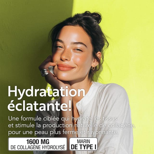 Detalle de Collagène Marin + Acide Hyaluronique PiùLife (2000 mg) – gélules pour peau, cheveux et articulations