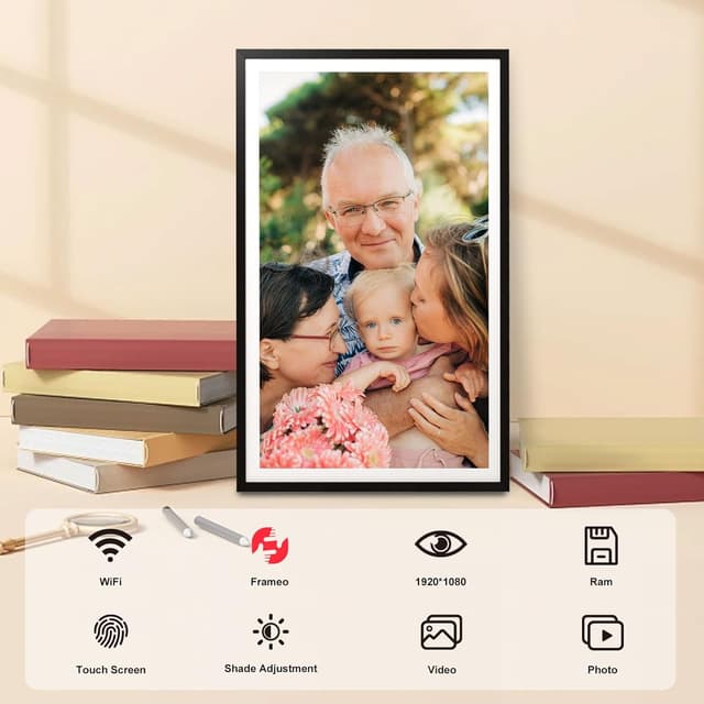 Thumbnail 2 de Aorpdd FRAMEO 15,6 Zoll Digitaler Bilderrahmen