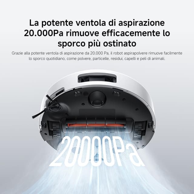 Detalle 2 de Xiaomi Robot Vacuum 5 – aspirapolvere robot con aspirazione da 20.000Pa, navigazione laser dToF e corpo ultra-sottile