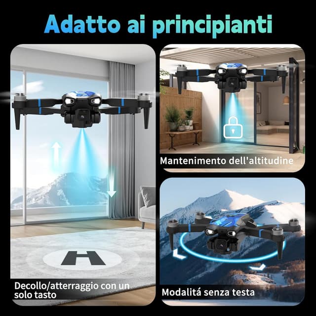 Detalle de morlyrctooy M18LCD drone con fotocamera 4K mini