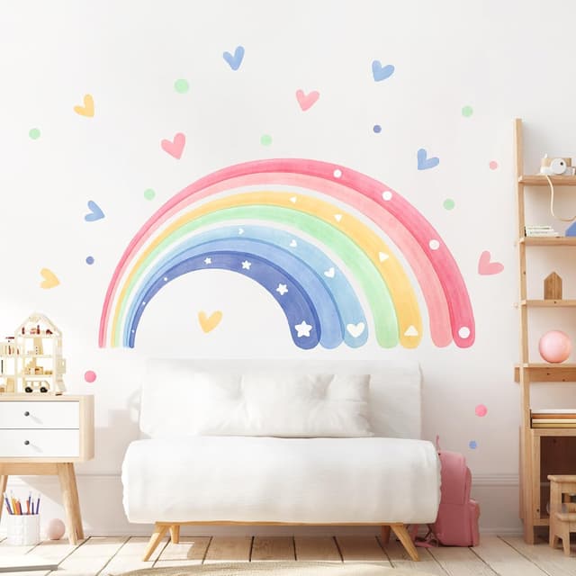 Detalle de Supzone Regenbogen Wandtattoo 180x102 cm