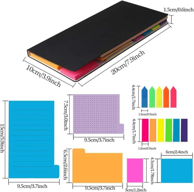 Detalle 2 de Lot de 500 notes autocollantes, 7 types đź—‚