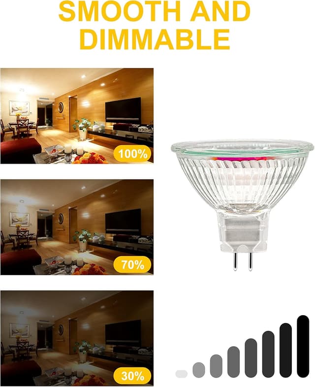 Thumbnail 5 de Simusi MR16 50W 12V GU5.3 dimmable spotlight bulbs