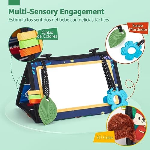 Detalle 2 de Hahal and Juguetes Montessori espejo bebé