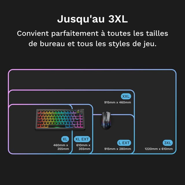 Thumbnail 6 de Glorious Gaming GMP 2 GLED 915×460 tapis de souris