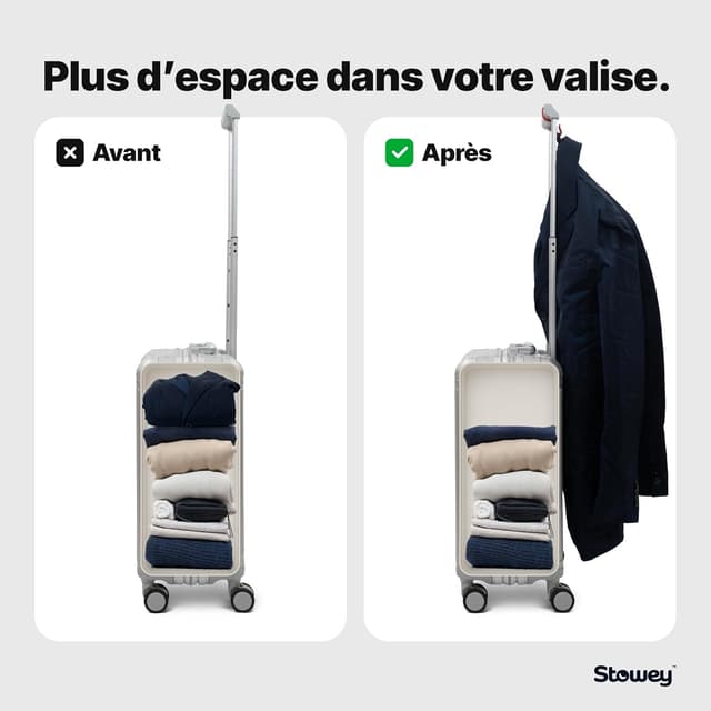 Thumbnail 6 de Lot de 4 crochets d’accroche valise Travel Essentials (jusqu’à 10 kg) pour veste & sacs