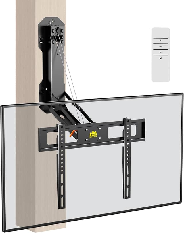 Detalle de FORGING MOUNT Motorized Fireplace TV Mount