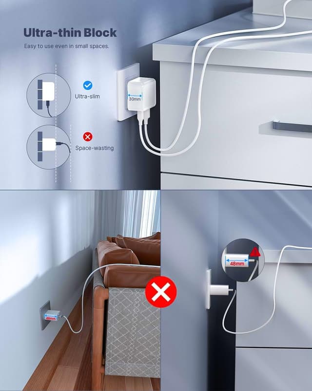 Detalle 2 de USB C Multi Charger 4‑Port for Phones