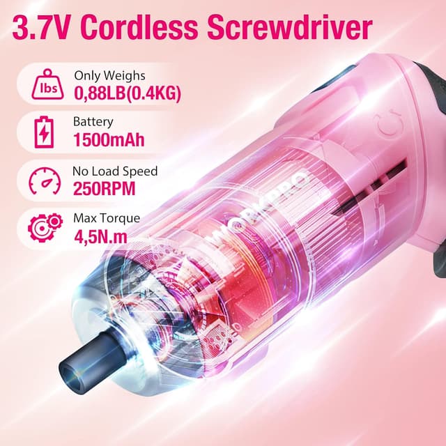 Thumbnail 2 de WORKPRO Set 18 set attrezzi 3,7V 🛠