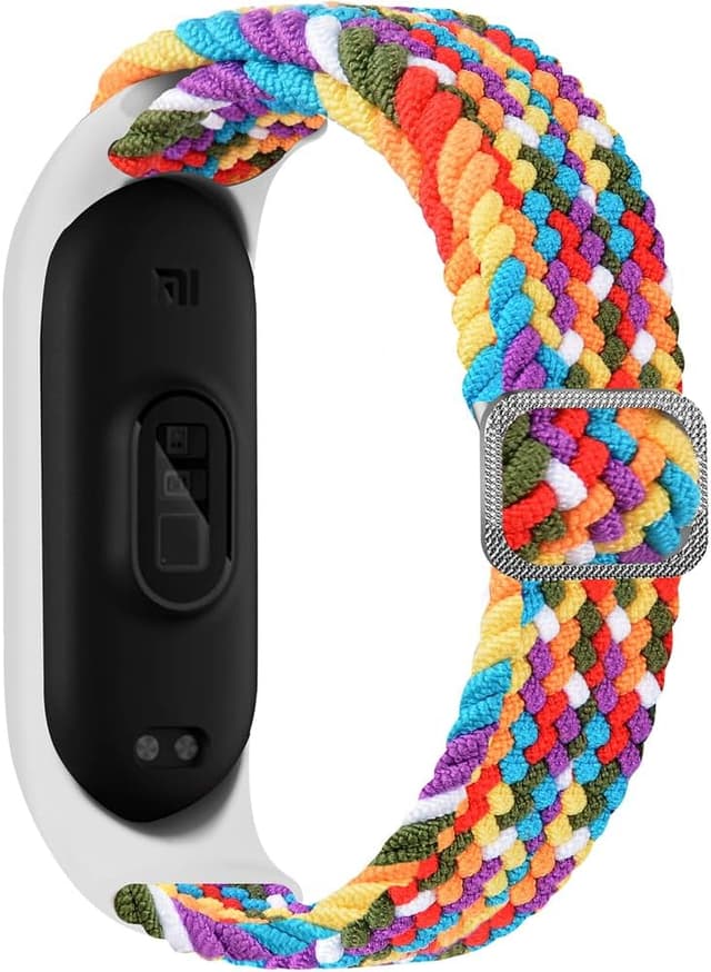 Detalle de FYISWHO nylon watch strap for Xiaomi Smart Band 7 / Mi Band 6 / Band 5–3 and Amazfit Band 5
