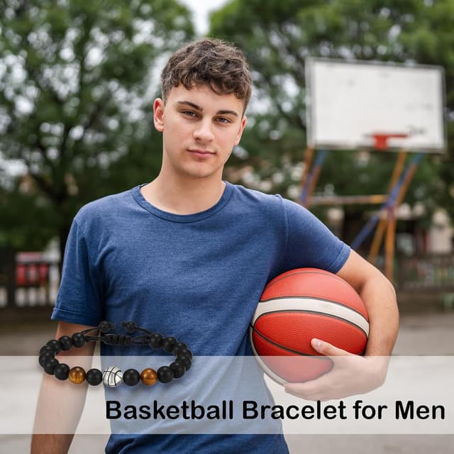 Thumbnail 4 de Esmoly Bracciale Uomo Pietre Naturali braccialetto regolabile