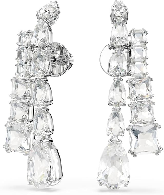 Detalle 2 de Swarovski Matrix Pendientes talla mixta, blancos