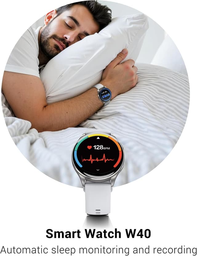 Detalle de Smart Watch for Men & Women with 1.43" AMOLED Always-on Display, Bluetooth Calls & 100+ Sports Modes (IP68)