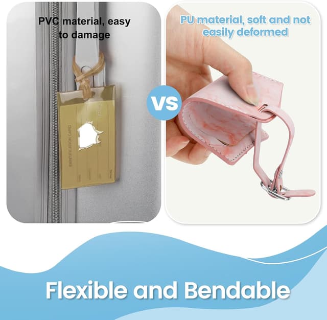 Thumbnail 2 de AiQInu Etichette per Valigie 3 pezzi 7x11,6 cm