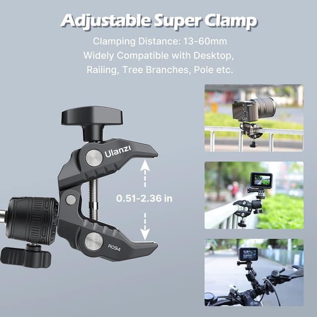 Thumbnail 2 de ULANZI R099 Klemme Stativ 60 mm