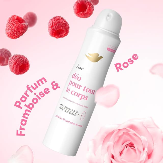Thumbnail 2 de Dove Déodorant spray Framboise & Rose 2×150 ml