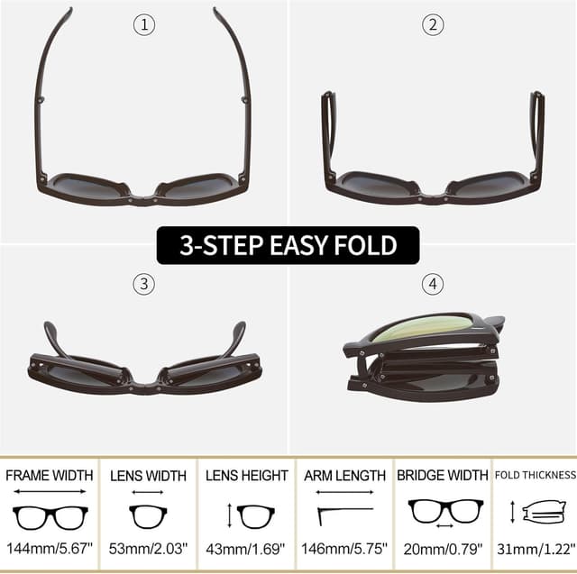 Thumbnail 4 de Joopin Occhiali da Sole Pieghevoli UV400