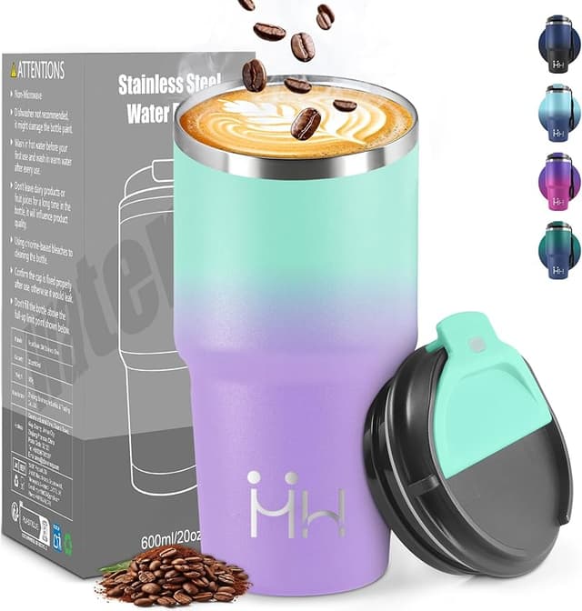 Detalle de HoneyHolly Termo Café 600 ml, vaso térmico hermético