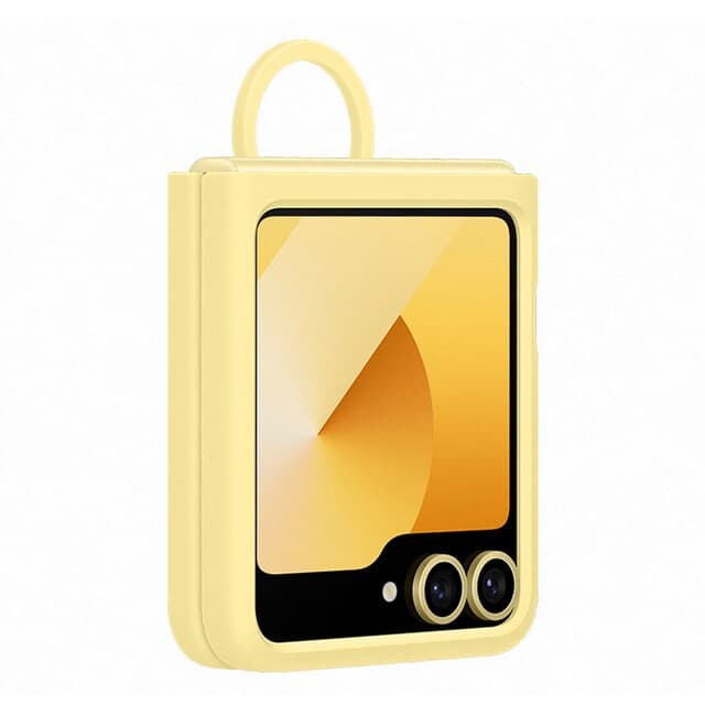 Detalle 2 de Samsung Funda silicona amarilla para Galaxy Z Flip6