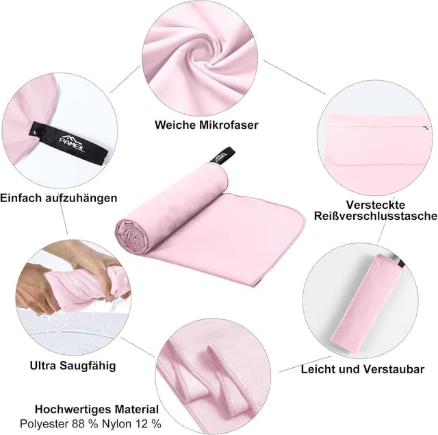 Detalle 2 de Pameil asciugamano microfibra sportivo 120 x 50