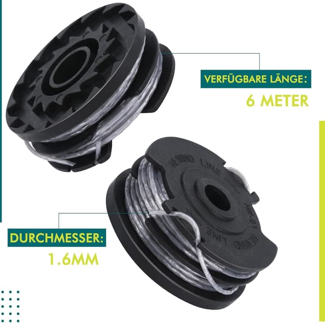 Detalle de Eyoloty Fadenspule F016800351 für Bosch AdvancedGrassCut (ART 24/27/30/30-36 LI)