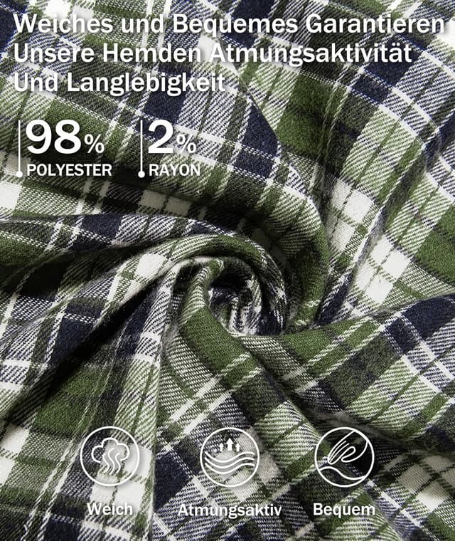 Detalle 1 de JACKETOWN Kinderhemd Langarm kariert für Jungen