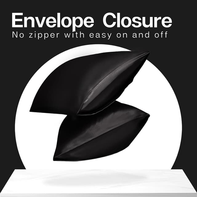 Thumbnail 5 de MR&HM Satin Pillowcase 20x30 Queen 2-Pack