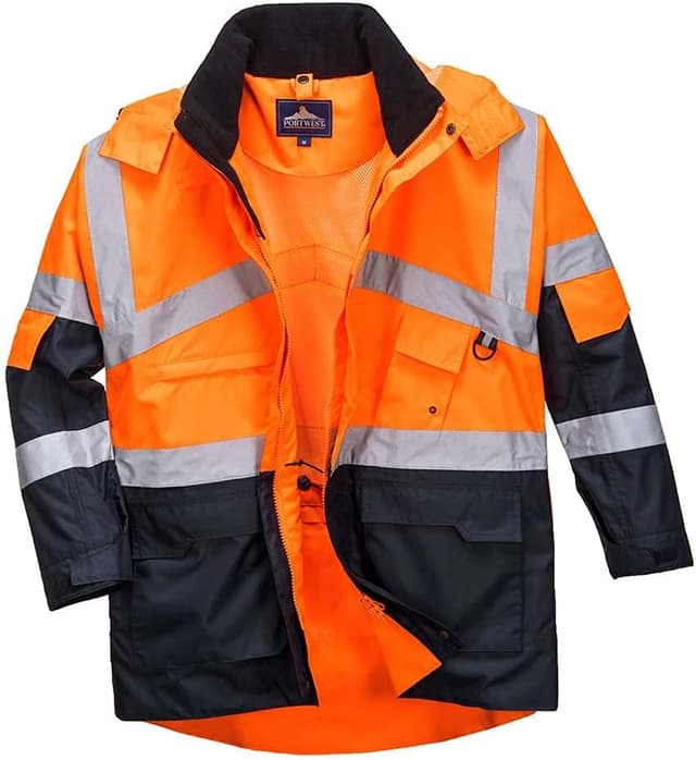 Thumbnail 6 de Parka haute visibilité bicolore Portwest S760 respirante imperméable jaune/marine (M)