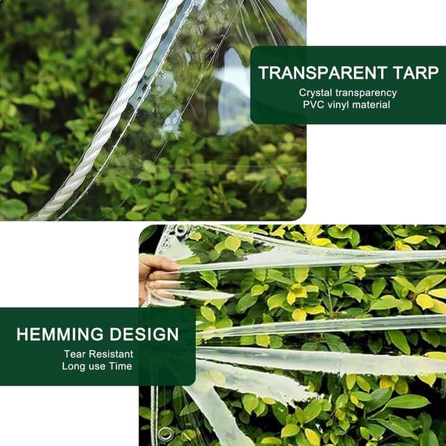 Thumbnail 3 de Lona Protección Transparente 2x3m 0,35mm 🛡️
