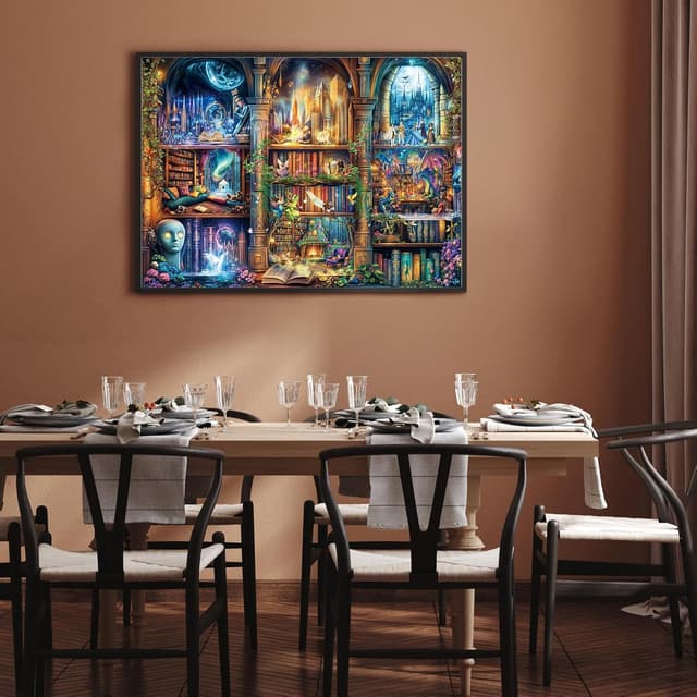 Thumbnail 5 de Enchanted Library 1000-piece jigsaw puzzle