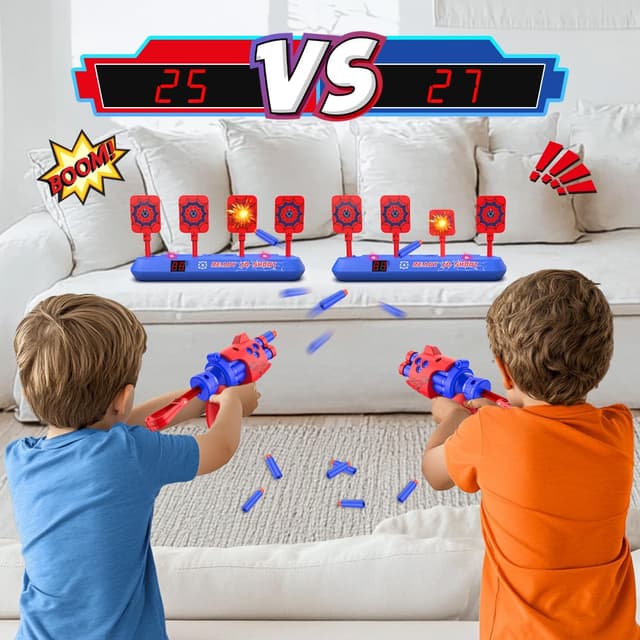Detalle 2 de Spider Electronic Target with Nerf Toy Gun for Kids