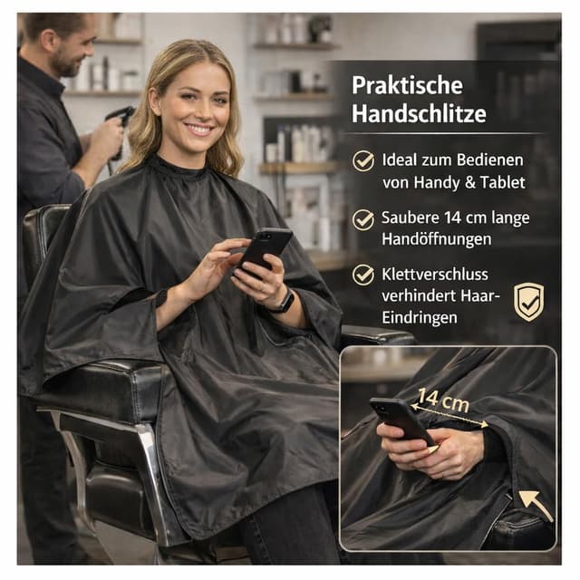 Detalle 2 de IC-collection FRISEURUMHANG Hakenverschluss 126x146 cm