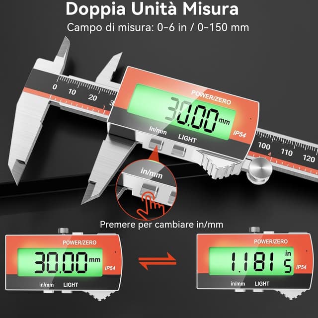 Thumbnail 4 de Preciva Calibro Digitale 150 mm 📏