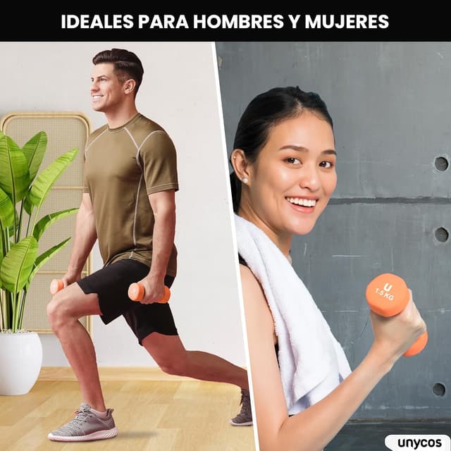 Thumbnail 5 de unycos Pesas y Mancuernas Antideslizantes 1 kg
