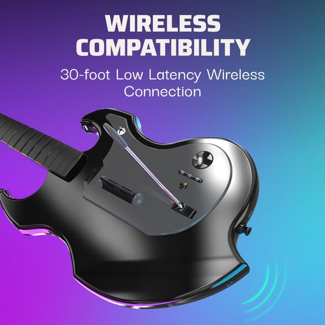 Thumbnail 2 de PDP Gaming RIFFMASTER Wireless Guitar Controller 36 Stunden